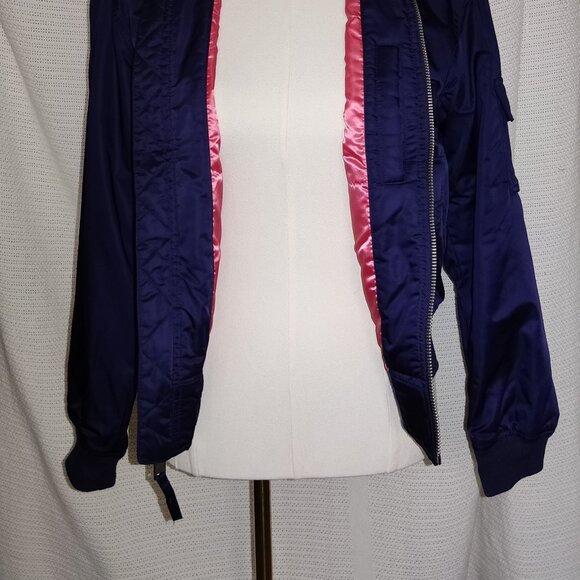 Gap blue bomber jacket w/ pink lining | Womens | Size Small - Picture 15 of 15